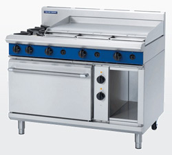 Blue Seal GE508A Electric Static Oven Gas 2 Burner 900 Griddle Range