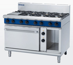 Blue Seal GE508D Electric Static Oven Gas 8 Burner Range