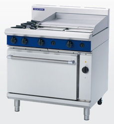 Blue Seal GE56B Electric Convection Oven Gas 2 Burner 600 Griddle Range