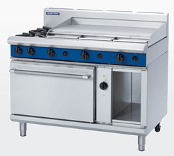 Blue Seal GE58A Electric Convection Oven Gas 2 Burner 900 Griddle Range