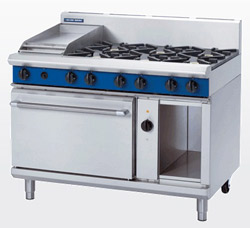 Blue Seal GE58C Electric Convection Oven Gas 6 Burner 300 Griddle Range