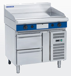 Blue Seal GP516-RB Gas 900 Griddle Refrigerated Base