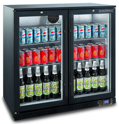 Bromic BB0200GD-NR 190L 2 Swing Door Back Bar Display Fridge