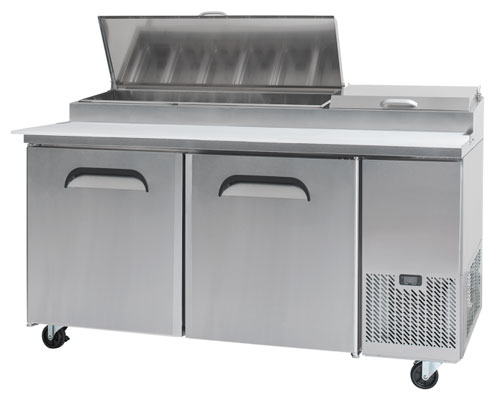 Bromic PP1700 572L 2 Door Pizza Prep Fridge