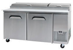 Bromic PP1700 572L 2 Door Pizza Prep Fridge