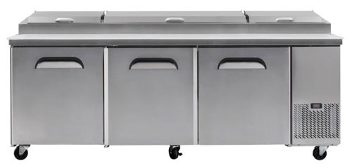 Bromic PP2370 873L 3 Door Pizza Prep Fridge