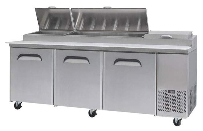 Bromic PP2370 873L 3 Door Pizza Prep Fridge