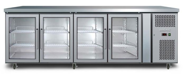 Bromic UBC2230GD 553L 4 Glass Door Underbench Chiller