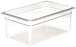 Cambro 18CW Camwear Full Size GN Polycarbonate Food Storage Pan 20cm Deep, Pack of 6