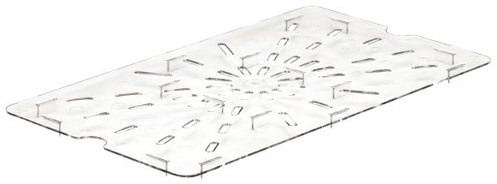 Cambro 10CWD Camwear Full Size GN Polycarbonate Food Storage Pan Drain Shelf, Pack of 6