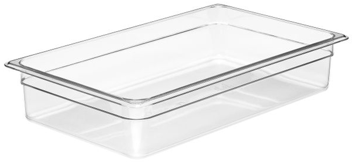 Cambro 14CW Camwear Full Size GN Polycarbonate Food Storage Pan 10cm Deep, Pack of 6