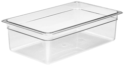 Cambro 16CW Camwear Full Size GN Polycarbonate Food Storage Pan 15cm Deep, Pack of 6