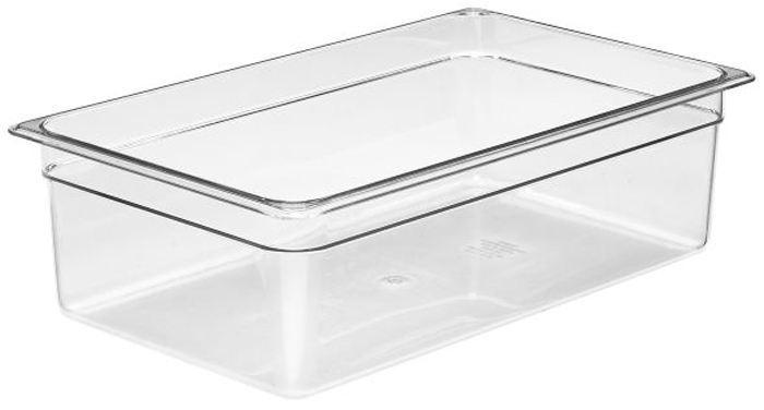 Cambro 16CW Camwear Full Size GN Polycarbonate Food Storage Pan 15cm Deep, Pack of 6