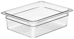 Cambro 24CW Camwear Half Size GN Polycarbonate Food Storage Pan 10cm Deep, Pack of 6