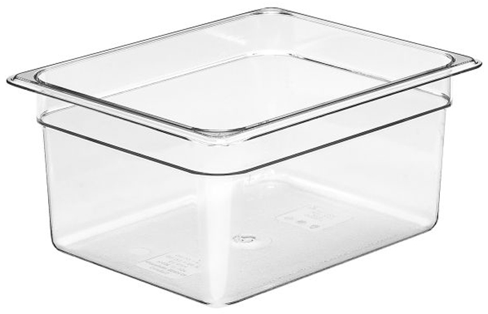 Cambro 26CW Camwear Half Size GN Polycarbonate Food Storage Pan 15cm Deep, Pack of 6