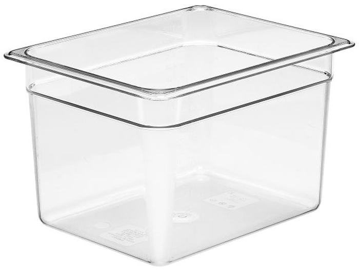 Cambro 28CW Camwear Half Size GN Polycarbonate Food Storage Pan 20cm Deep, Pack of 6