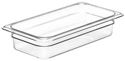 Cambro 32CW Camwear One Third Size GN Polycarbonate Food Storage Pan 6cm Deep, Pack of 6