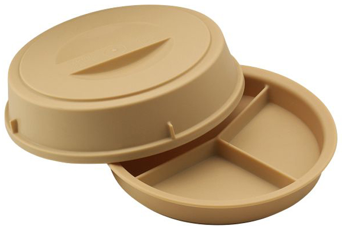 Cambro HK93CW 3 Compartment Base & Cover Heat Keeper, Pack of 6