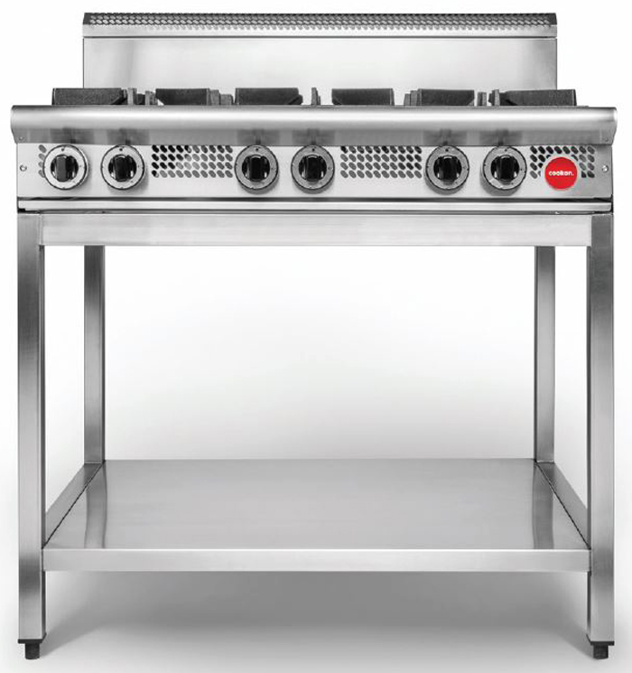 Cookon CT6-G Free Standing 900 Plate on SS Stand