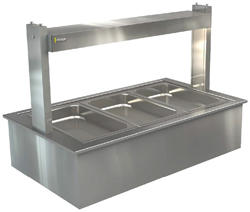 Cossiga LSBM3 Linear Series Bain Marie Buffet Display