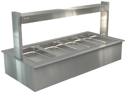 Cossiga LSBM4 Linear Series Bain Marie Buffet Display