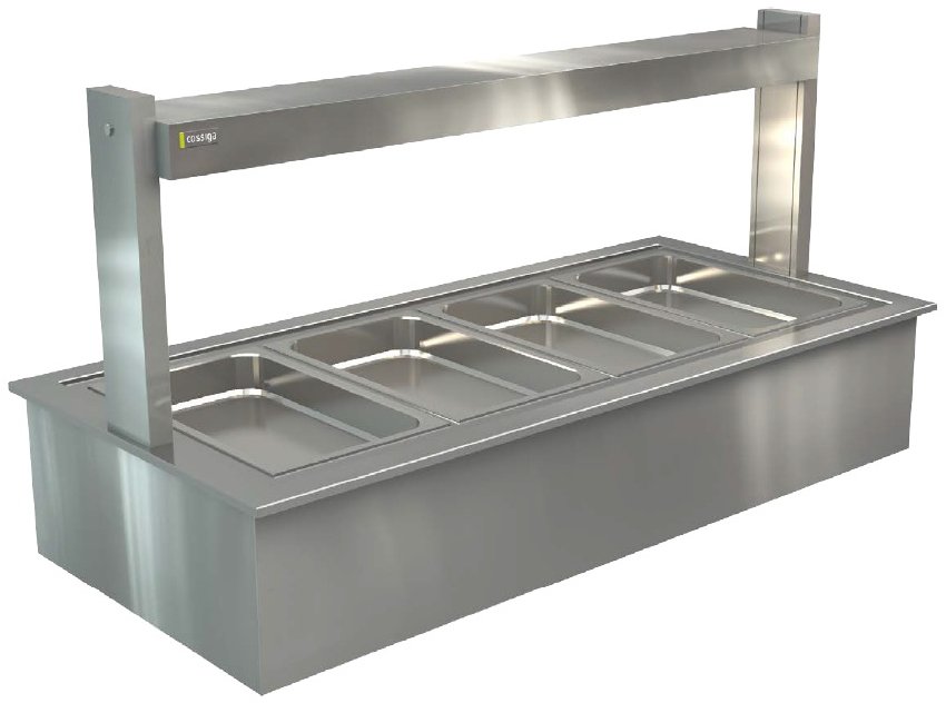 Cossiga LSBM4 Linear Series Bain Marie Buffet Display