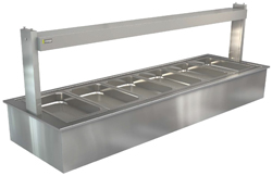 Cossiga LSBM6 Linear Series Bain Marie Buffet Display