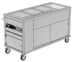 Culinaire CH.BMHM.4 4 x 1/1GN Mobile Bain Marie Hot Cupboard