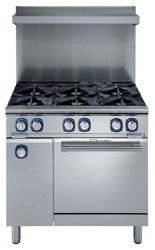 Electrolux ACFG36TW EM Compact Gas Oven 6 Open Burner Range