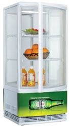 Exquisite CTD78 Four Sided Glass Counter Top Display Refrigerator