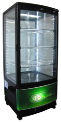 Exquisite CTD78LED Four Sided Glass Counter Top Display Refrigerator with LED