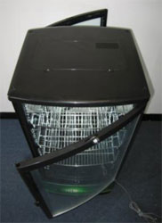Exquisite CTD78LED Four Sided Glass Counter Top Display Refrigerator with LED