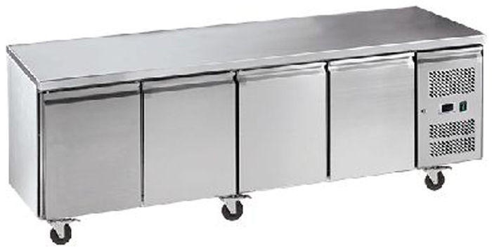 Exquisite SSC550H Four Solid Doors Underbench Storage Refrigerator Slimline