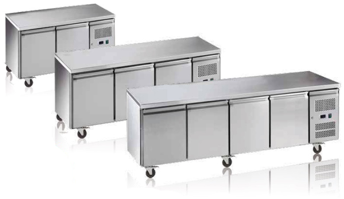 Exquisite USF260H Two Solid Doors Underbench Storage Freezer