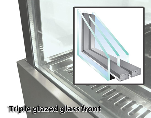 Bonvue SL860V 1800mm Deluxe Cake Display with 3 Shelves