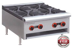 Gasmax RB-4E 800 Series Gas 4 Open Burner Cook top