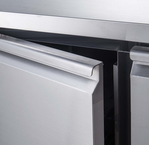 FED-X XUB6F18S3V SS 3 Door Bench Freezer