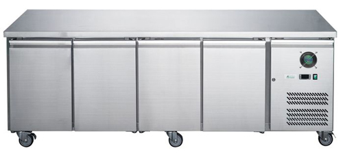 FED-X XUB6C22S4V SS 4 Door Bench Fridge