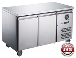 FED-X XUB6F13S2V SS 2 Door Bench Freezer