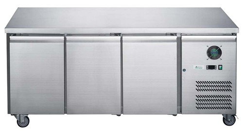 FED-X XUB6F18S3V SS 3 Door Bench Freezer