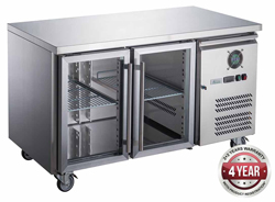 FED-X XUB7C13G2V SS 2 Door Bench Fridge