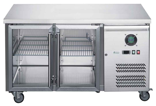 FED-X XUB7C13G2V SS 2 Door Bench Fridge