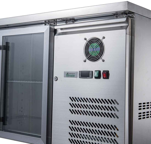 FED-X XUB7C18G3V SS 3 Door Bench Fridge