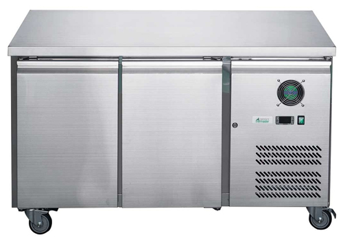 FED-X XUB7C13S2V SS 2 Door Bench Fridge