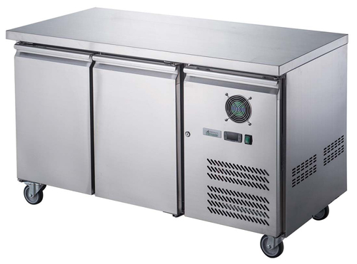FED-X XUB7C13S2V SS 2 Door Bench Fridge