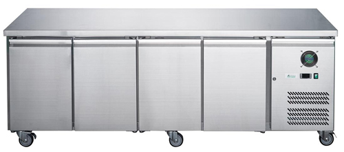 FED-X XUB7C22S4V SS 4 Door Bench Fridge