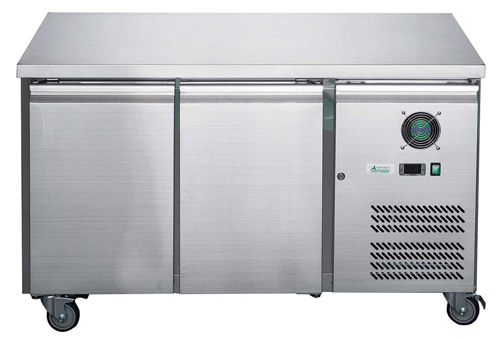 FED-X XUB7F13S2V SS 2 Door Bench Freezer