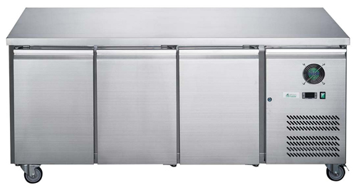 FED-X XUB7F18S3V SS 3 Door Bench Freezer