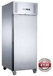 FED-X XURF600SFV 600L SS 1 Door Upright Freezer