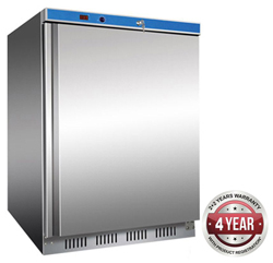 Thermaster HF200-SS 129L Solid Door Undercounter Freezer